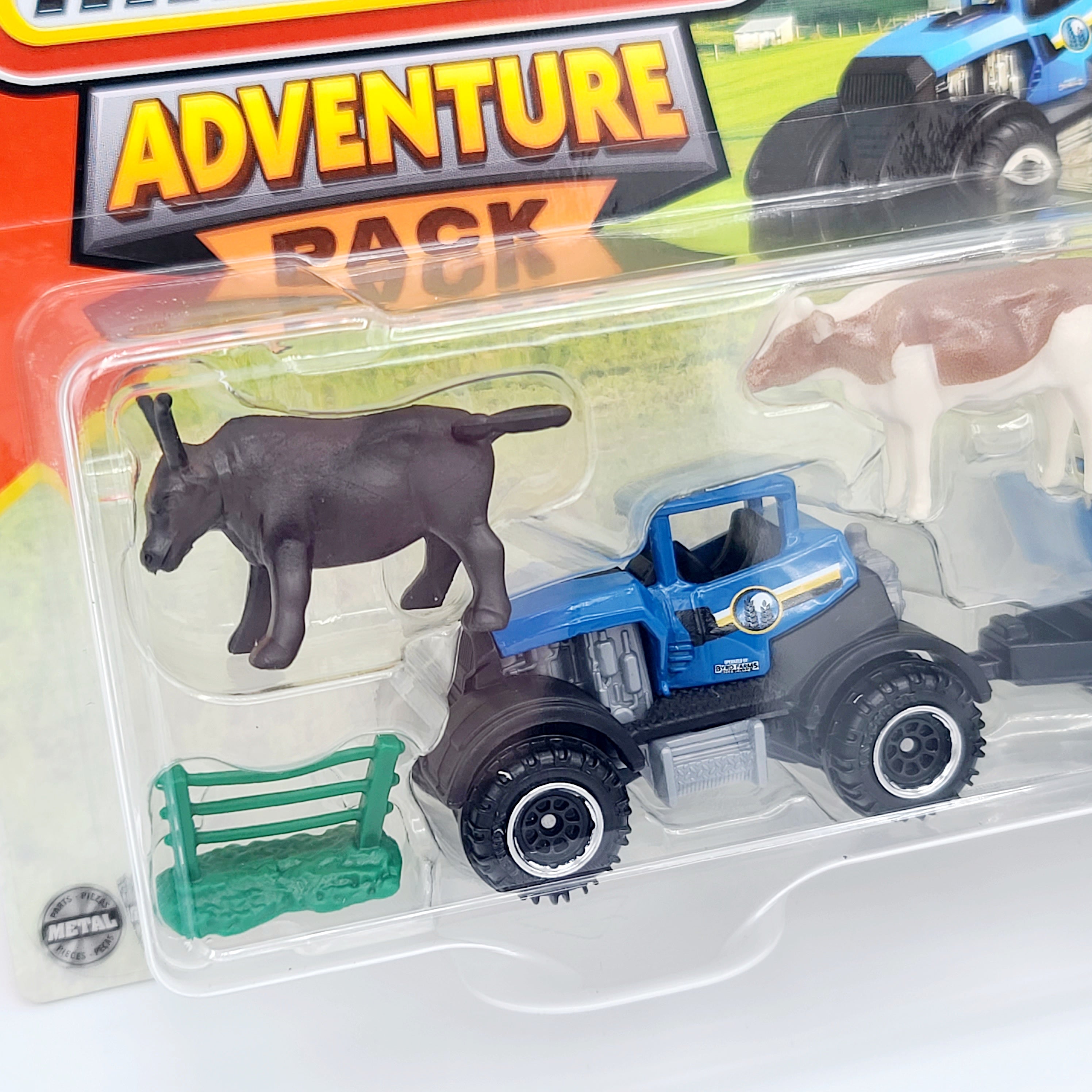 Matchbox Dirtstroyer Tractor / Farm Trailer - Farm Life (2025 Adventure Pack Mix 2)